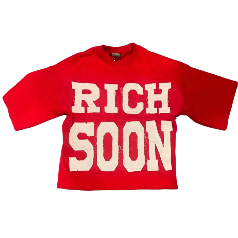 "Rich Soon" Embroidered Tee