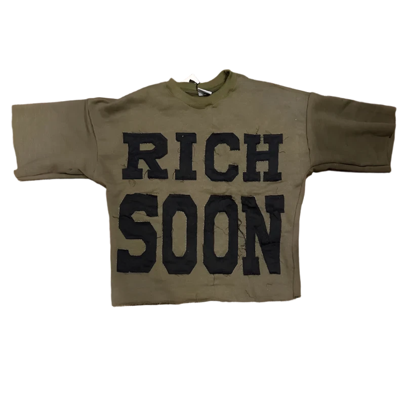 "Rich Soon" Embroidered Tee